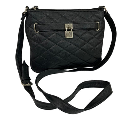 Nine West Black Look Crossbody Shoulderbag Purse Vegan Leather