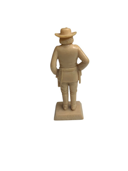 1950s Marx General Custer Square Based Statuette Figurine 2.75 Inch