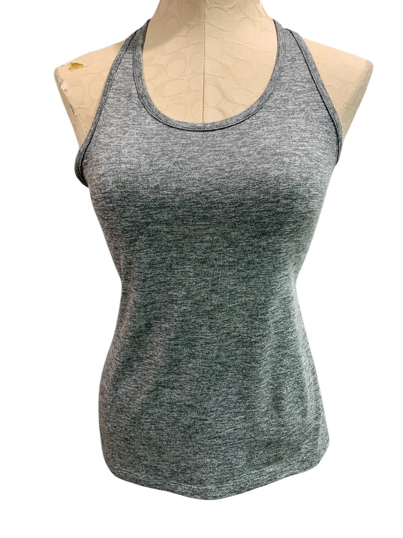 Small Nike Dri-Fit Womens Racerback Tank Athletic Heathered Gray