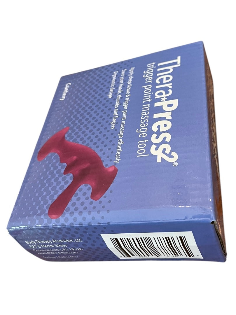 Thera Press 2 Trigger Point Massage Tool Cranberry NEW