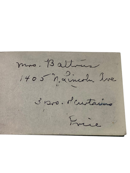 1936 Bond Clothes Promotional Notepad Scranton PA 3.7" x 2.2"