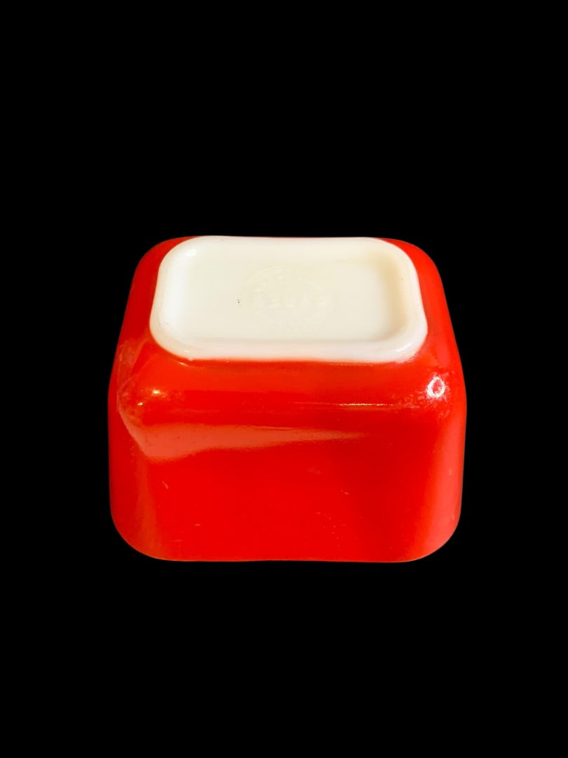 Vintage Pyrex 501 Refrigerator Dish Red No Lid USA 1950s