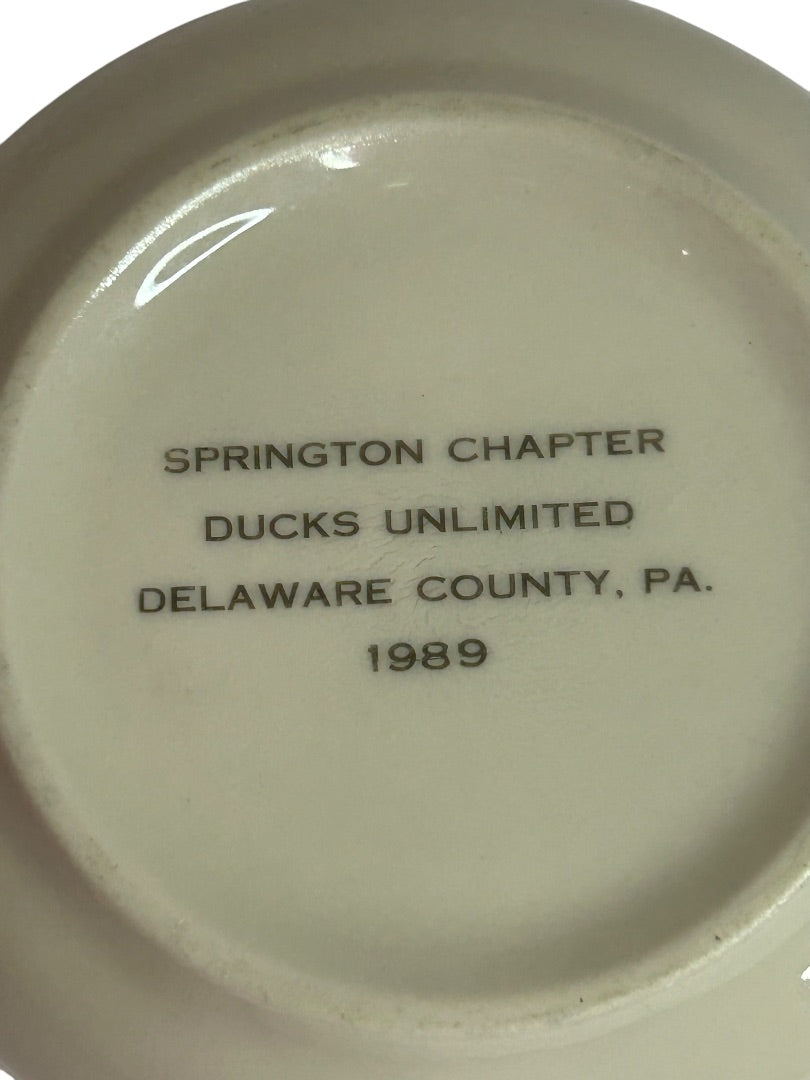Springton Chapter Ducks Unlimited 1989 Small Dish 4.25 Inch John A. Bartley