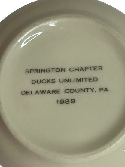 Springton Chapter Ducks Unlimited 1989 Small Dish 4.25 Inch John A. Bartley