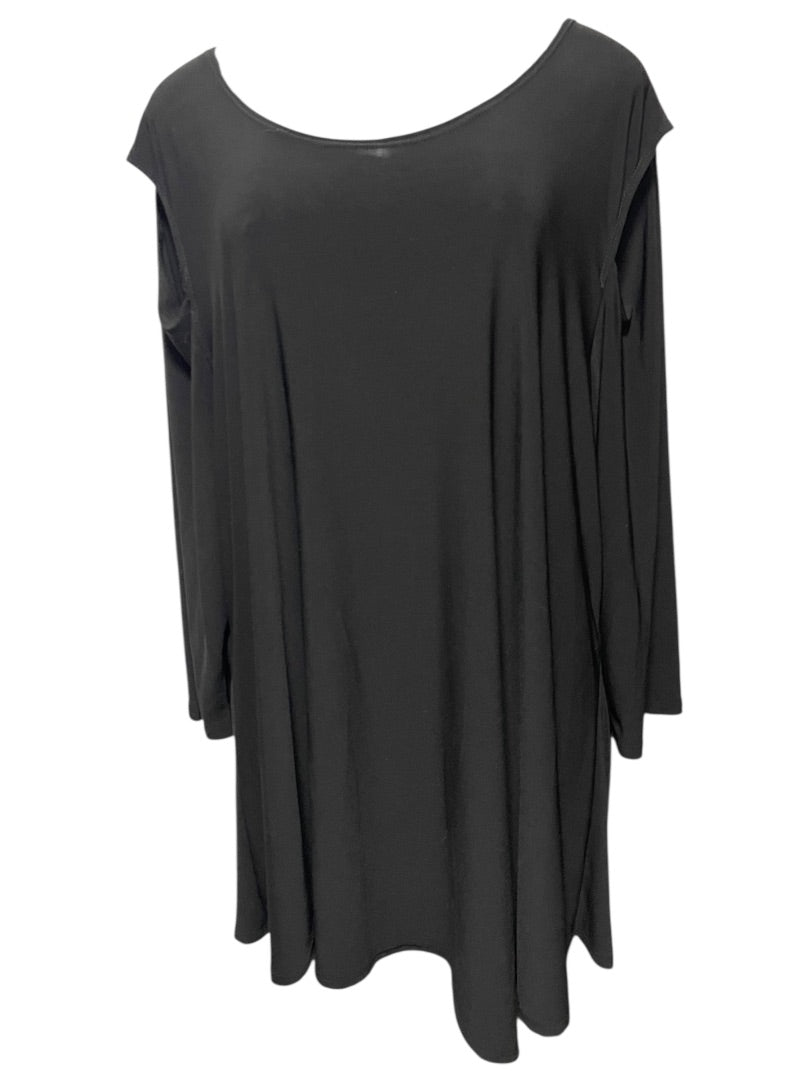 1XL Come N See Cold Shoulder Black Pullover Top Shirt Womens