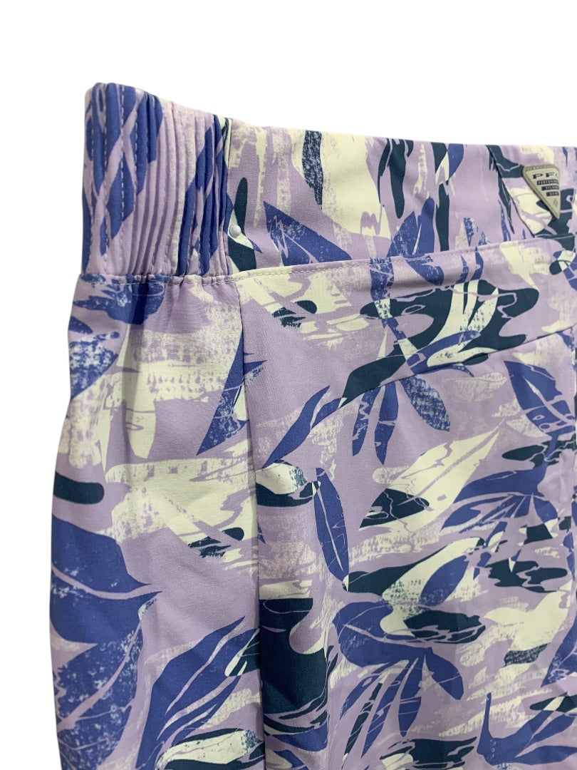 1X Columbia Womens New Tidal II Short Purple Tropical UPF 50