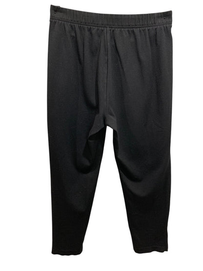 2X Talbots Woman Black Ponte Knit Pants Zipper Ankle Leggings