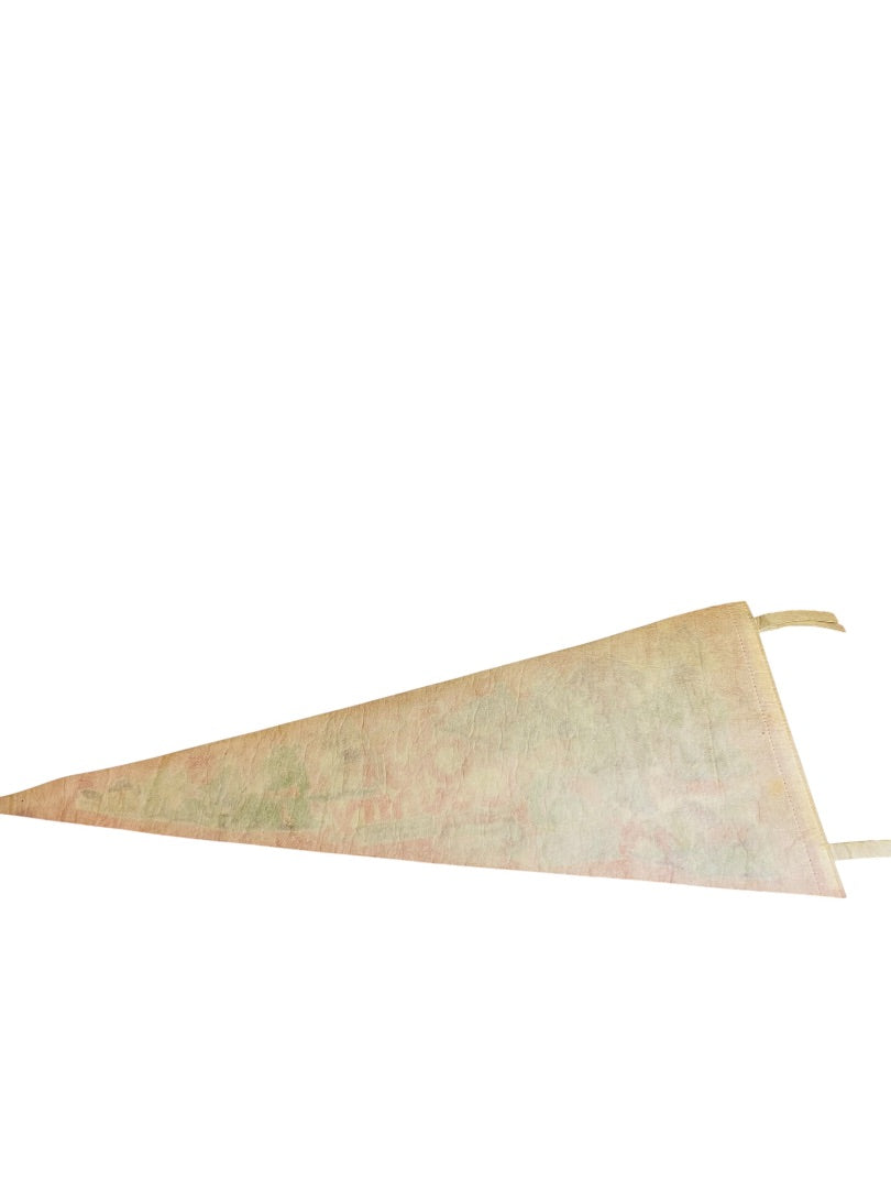 1980s 29 Inch Busch Gardens The Old Country Pennant Souvenir Felt Flag