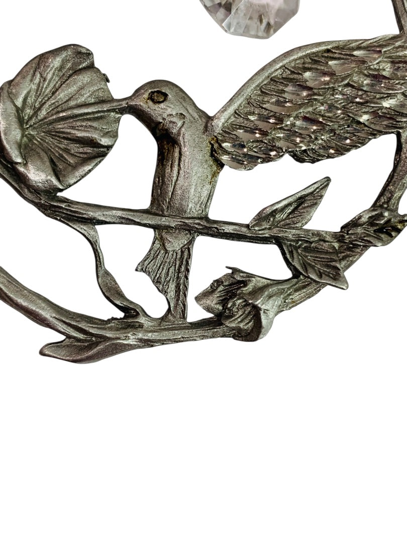 Spoontiques Pewter Ornament Suncatcher Prism Hummingbird 3" #2354