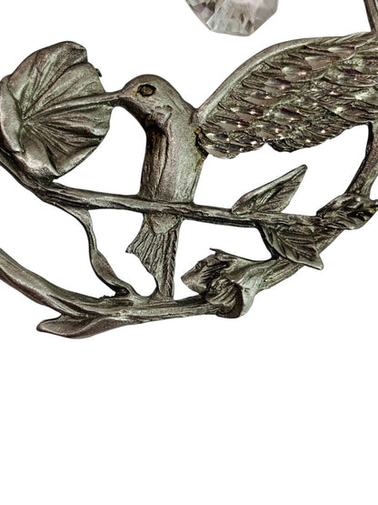 Spoontiques Pewter Ornament Suncatcher Prism Hummingbird 3" #2354