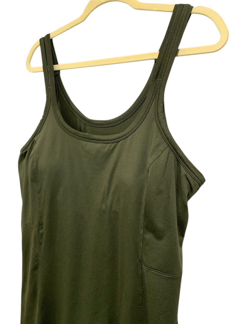 XXL All in Motion Womens Tennis Golf Dress Undershorts Sleeveless Dark Green
