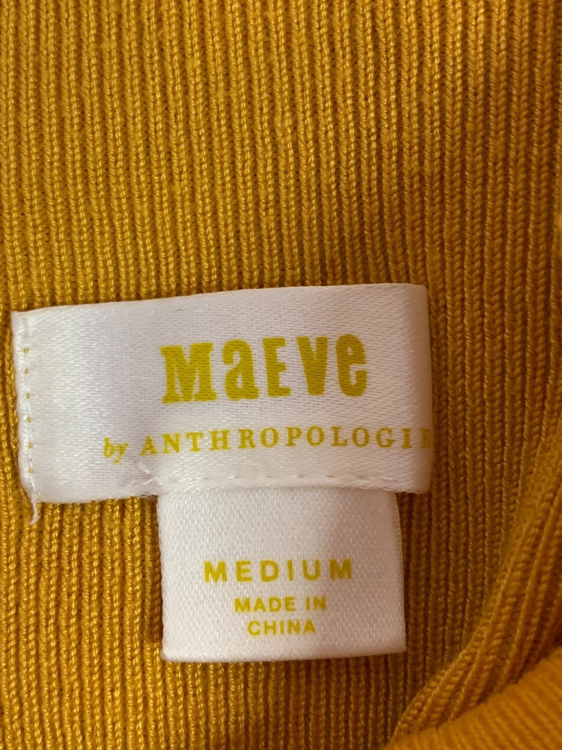 Medium Maeve Anthroplogie Gold Yellow Womens Flare Sleeve Sweater