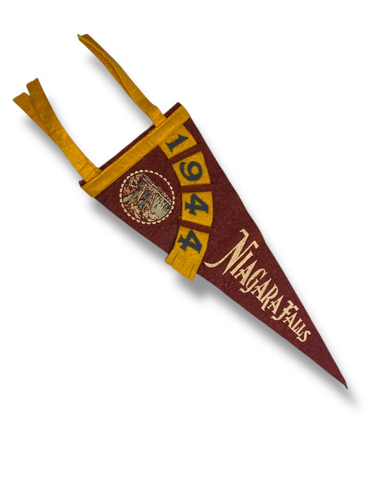 1944 Niagara Falls Pennant Souvenir Felt Flag. 11.75"