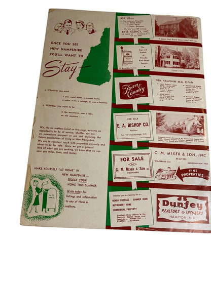 1955 New Hampshire Vacation Guide Magazine Jubilee Year Edition