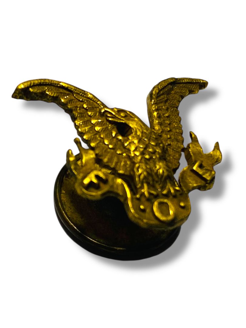 Vintage F.O.E.  Fraternal Order of the Eagle Lapel Pin Badge Screwback .75"