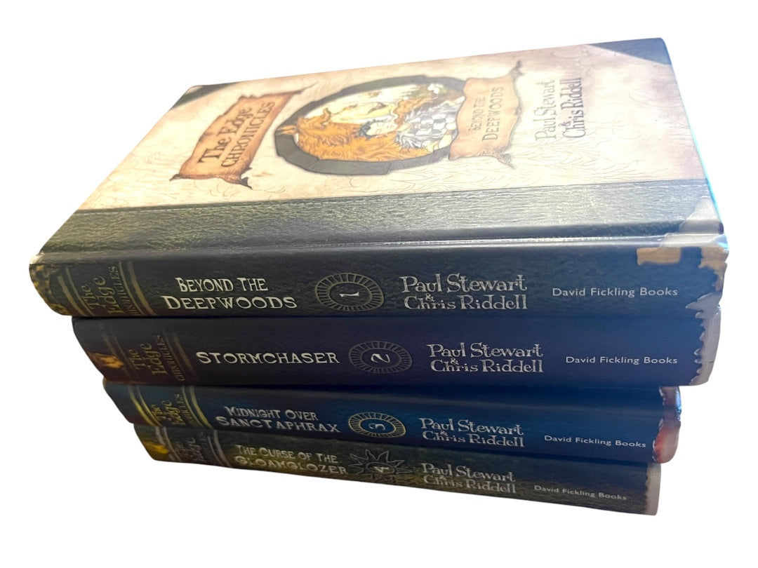 Set of 4 The Edge Chronicles Paul Stewart & Chris Riddell #1-4 Hardcover Books