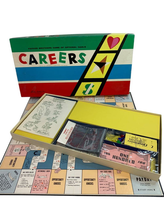 Vintage Careers Parker Brothers Board Game of Optional Goals