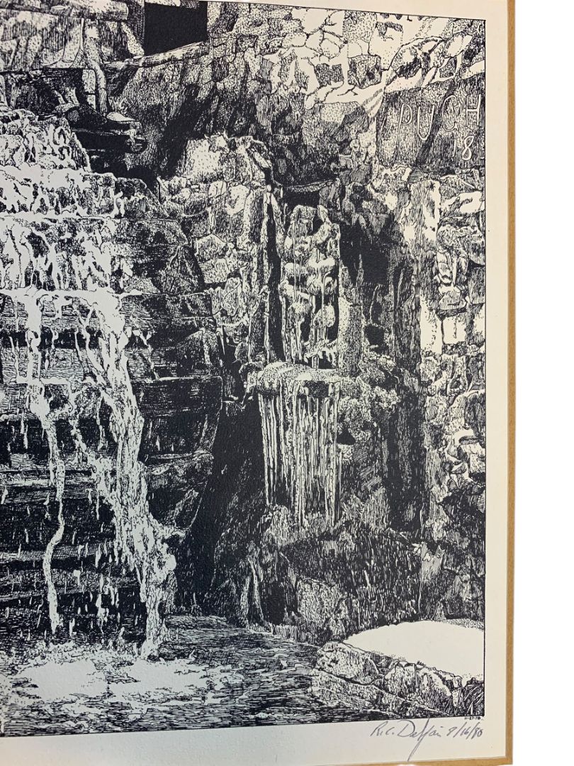 1980 Old Mill Print Signed Richard C. DeSpain Lithograph 13.5" x 10.5"