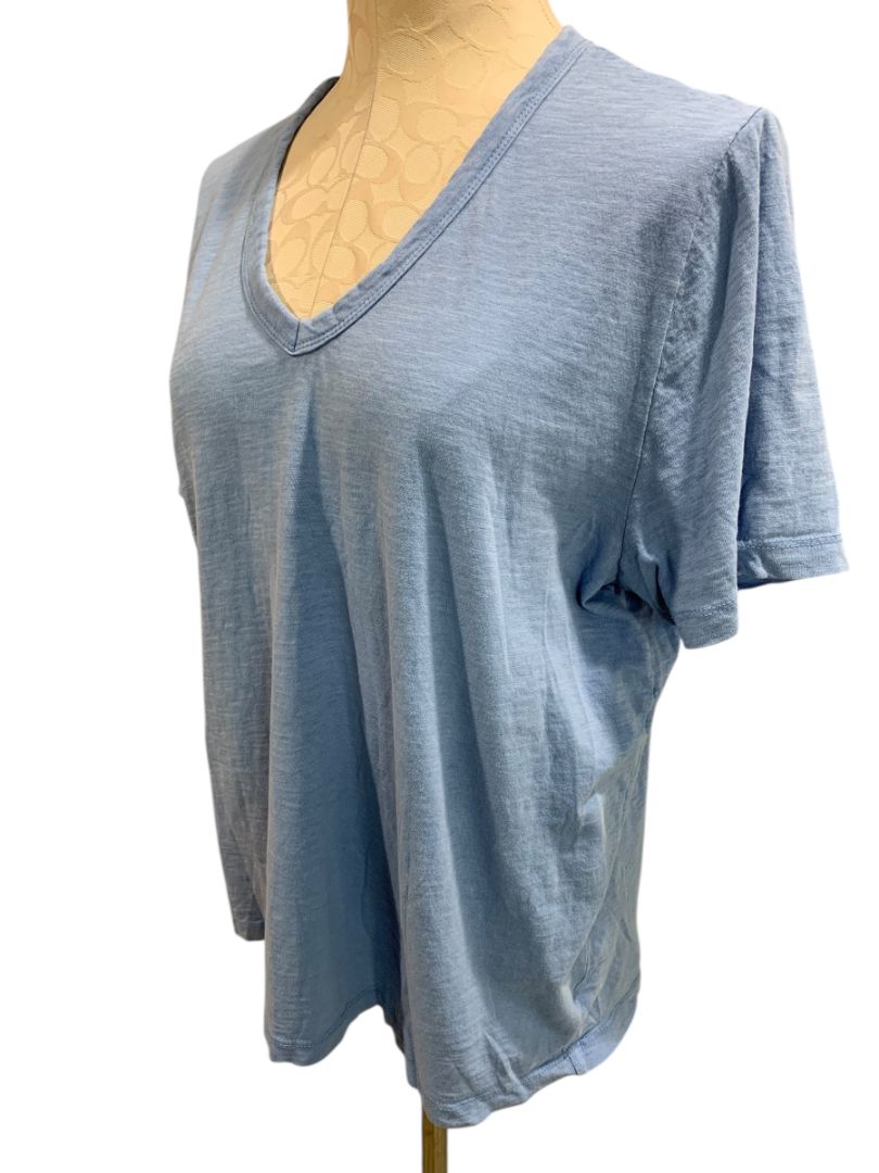 XL Universal Thread Womens Cornflower Blue V-Neck Tshirt 100% Cotton