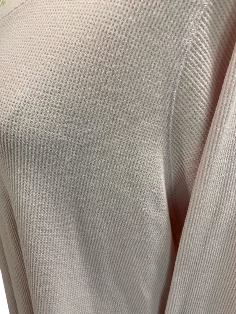 Size 2X Old Navy Womens Light Pink Thermal Shirt Long Sleeve