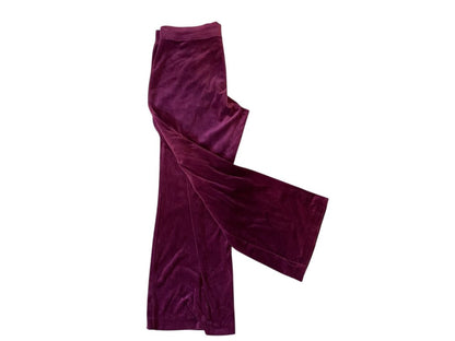 Size Large Style & Co Sport Magenta Velour Womens Pull On Pants