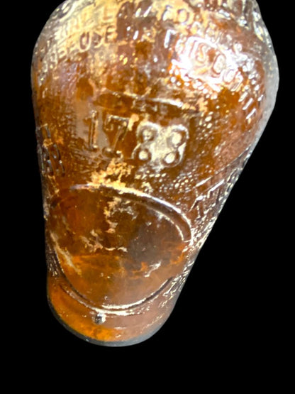 1955 Armstrong Amber Glass Bottle Carstairs 1788 Whiskey Empty D126