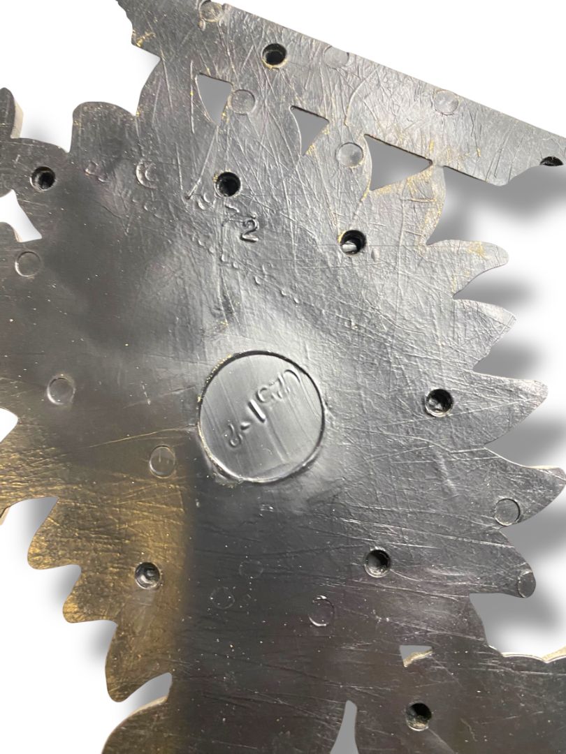 1970s Burwood Homco Wall Plaque Butterfly Flower Diamond 16.75"h x 10.25"