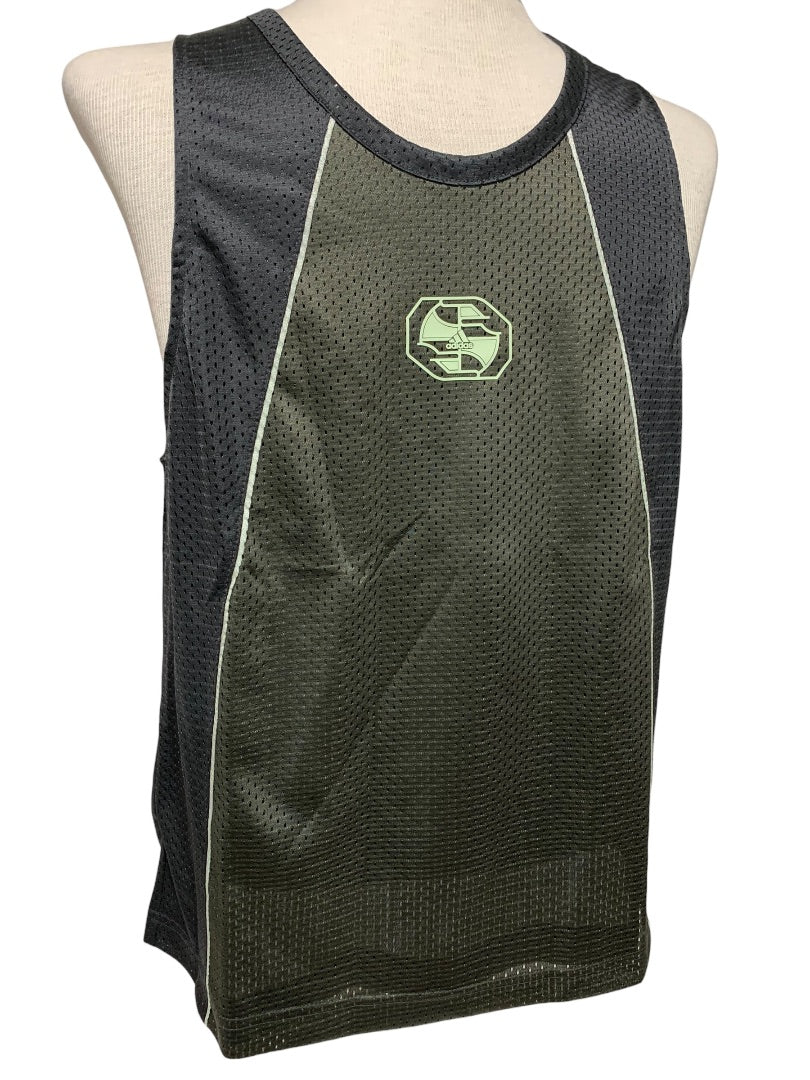 Small Adidas New Worldwide Hoops Creator 365 Tank Top Gender Neutral Utility Grey HK7057