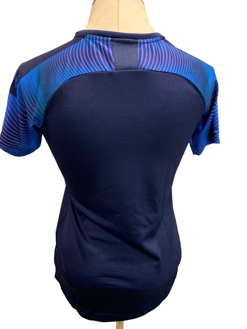 XS Puma Women's V-Neck Cup Jersey New Peacock Blue 704057