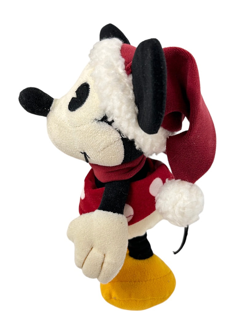 Disney Store Minnie Mouse Holiday Christmas 8" Pie Eyed Plush