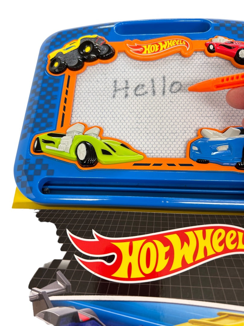 Hot Wheels Magnetic Drawing Board Learn To Draw Auto Racing Board Book