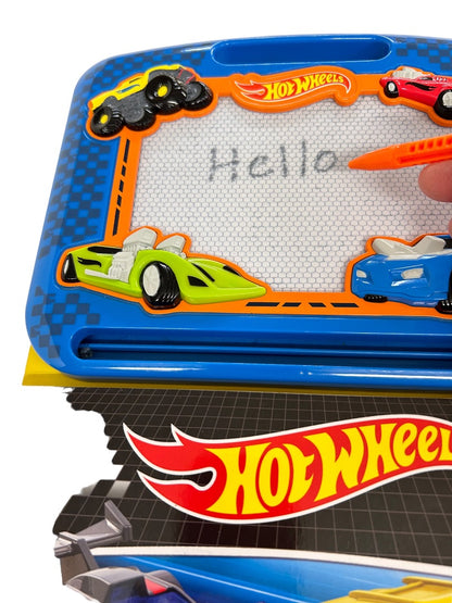 Hot Wheels Magnetic Drawing Board Learn To Draw Auto Racing Board Book