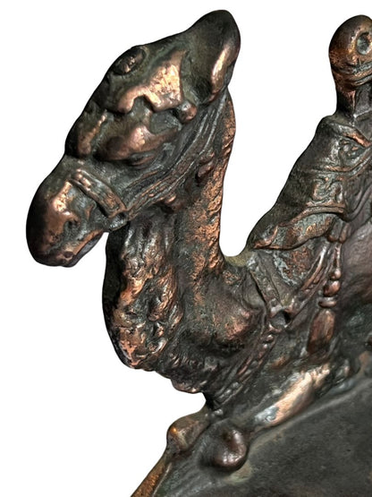 Egyptain Camels Copper Color Iron Camel Bookend The Conn Foundry
