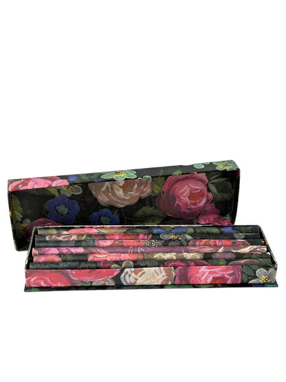 Nobel Hall Floral Wrapped Pencils in Box of 12 Girly Feminine Office Supplies