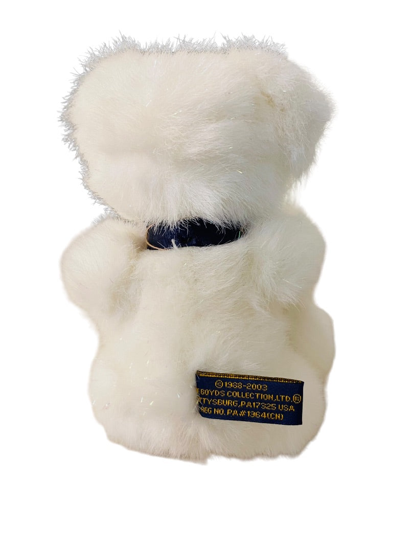 Boyds "C.Z. Sparklefrost" White Bear The Head Bean Collection 8" New