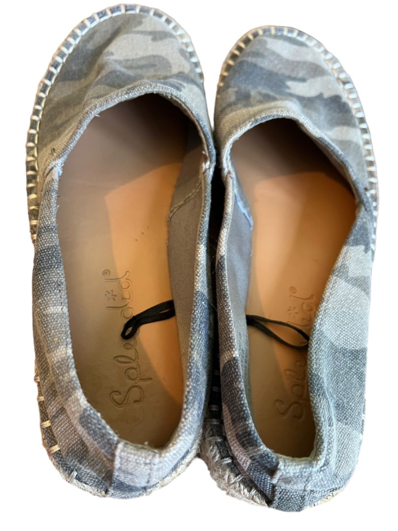 8.5 Splendid Laney Sage Camo Platform Espadrille Normcore Gorpcore Shoes