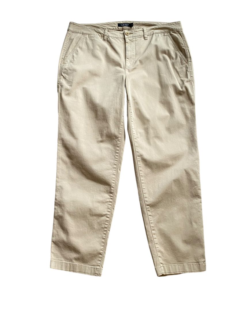 14W Lauren Ralph Lauren Tan Fahol 22 Tan Pants NWT