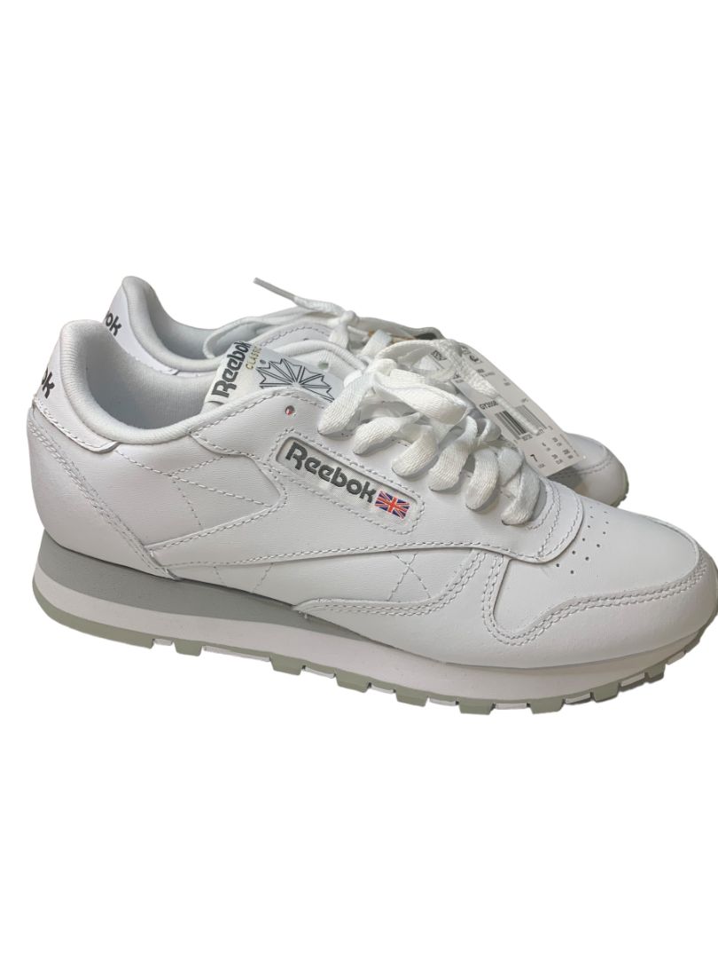 Size 7 Reebok Mens New Classic White Leather Sneaker GY3558 Lace Up Running