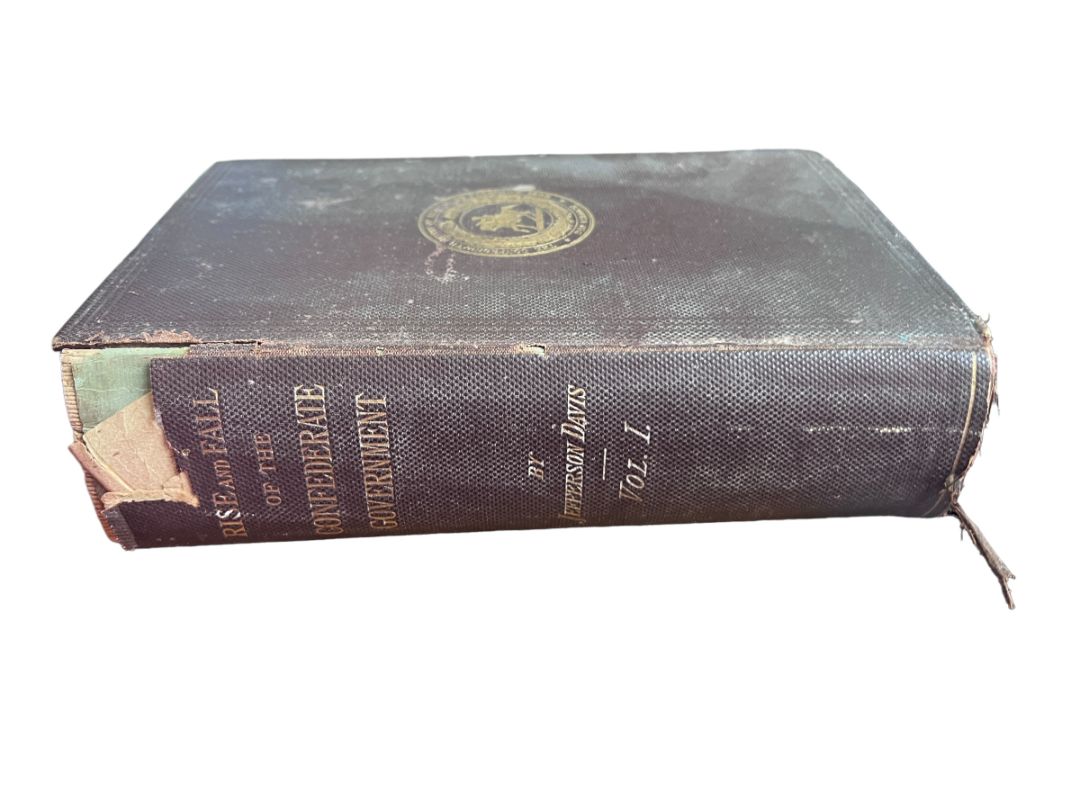 1881 "The Rise and Fall of the Confederate Government" Vol I and II Jefferson Davis Some Damage