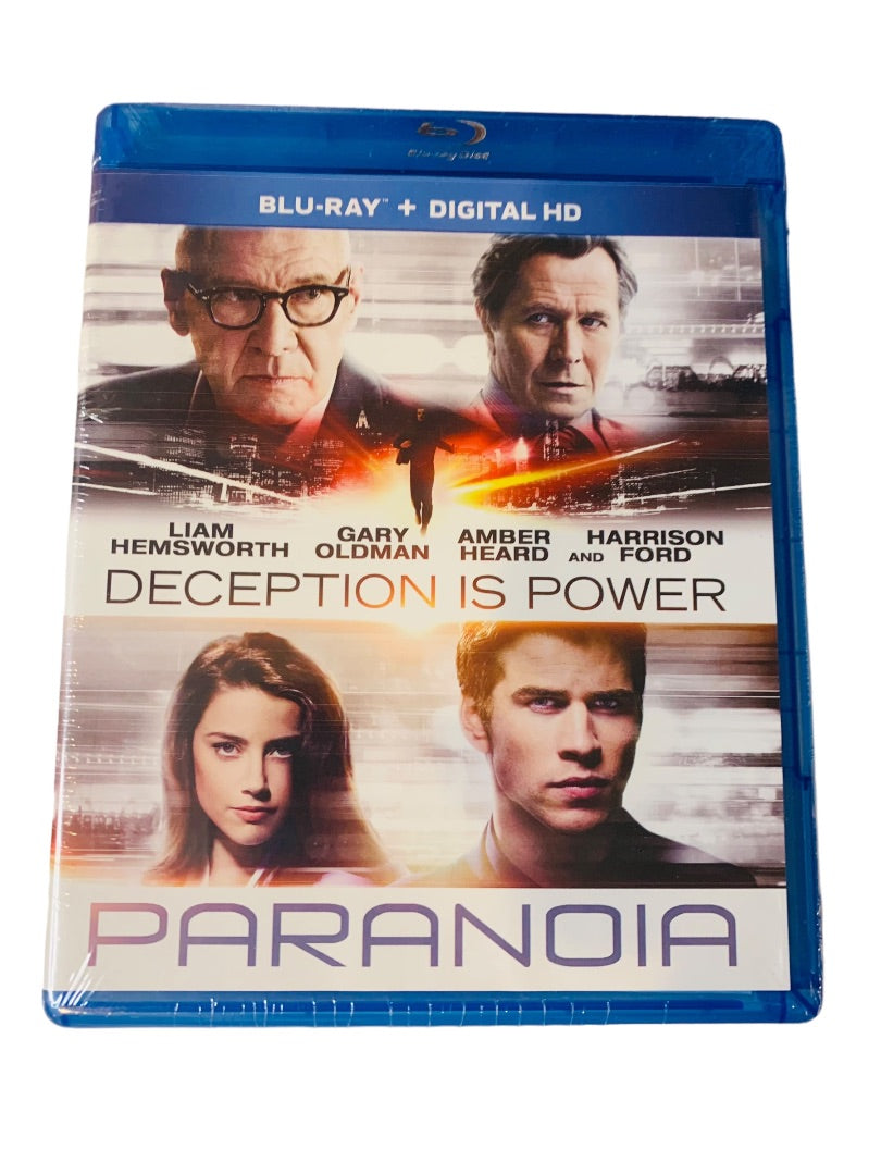 Paranoia Sealed New Blu-Ray  Disc Movie Liam Hemsworth Gary Oldman Amber Heard