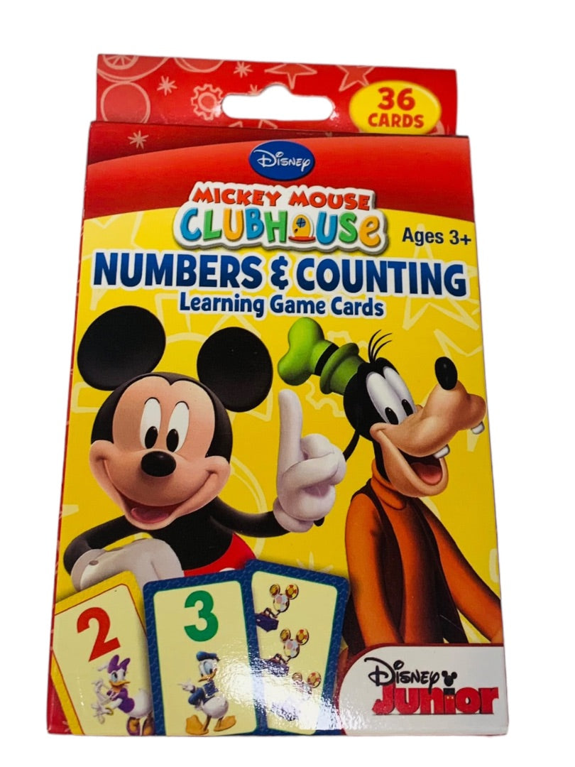 Disney Junior Mickey Mouse Numbers Counting Learning Game Flash Cards 36 cards