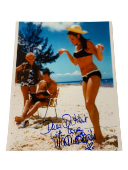 Signed Martine Beswick Behind the Scenes Photo James Bond Thunderball Personalized