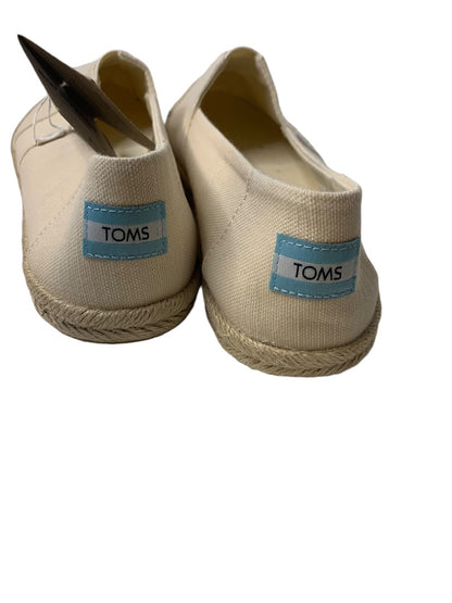 Size 10 TOMS Womens New Shoes Alpargata Rope Natural Recycled Slubby Cotton Woven
