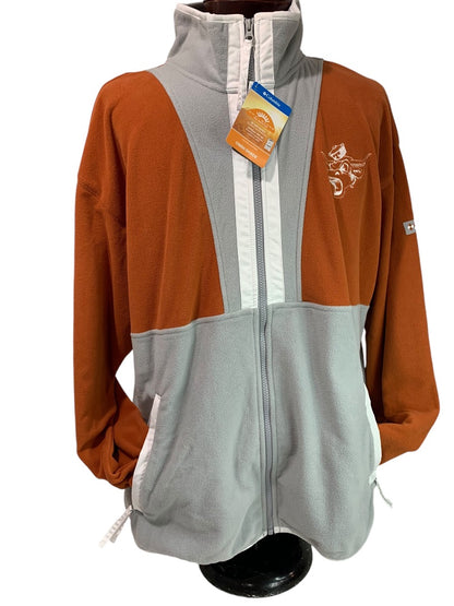 XL Columbia Mens New Texas Longhorns College Lightweight Jacket Full Zip