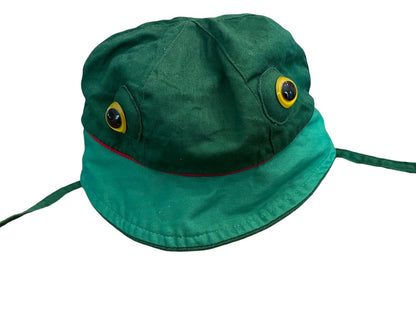 Size 2/3 Kidorable 2003 Lined Frog Hat 100% Cotton Chin Strap