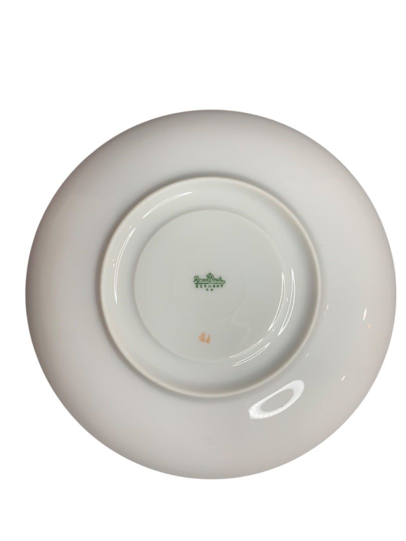 Rosenthal Germany White Velvet Saucer Gold Trim 6 Inch