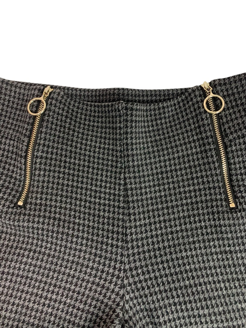 Medium Ann Taylor Womens Houndstooth Pants Pull On Stretch Crop