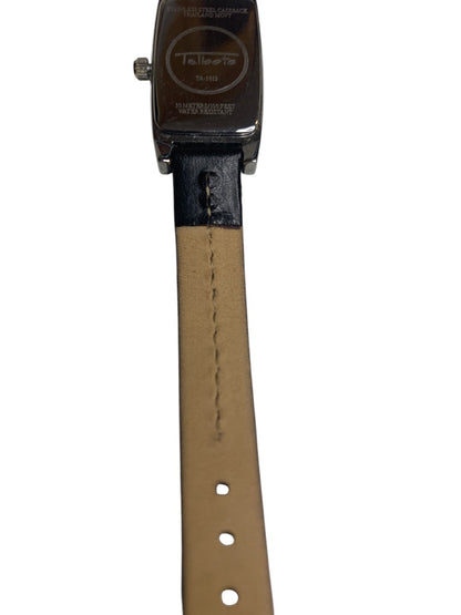 Talbots Womens Wristwatch Silvertone Rectangular Face Working