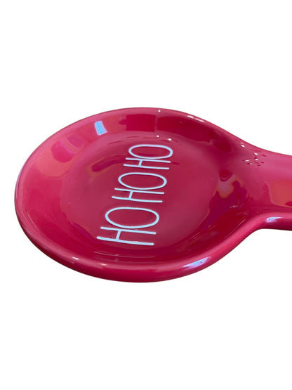 Rae Dunn Artisan Collection Magenta Spoon Rest Ceramic Red