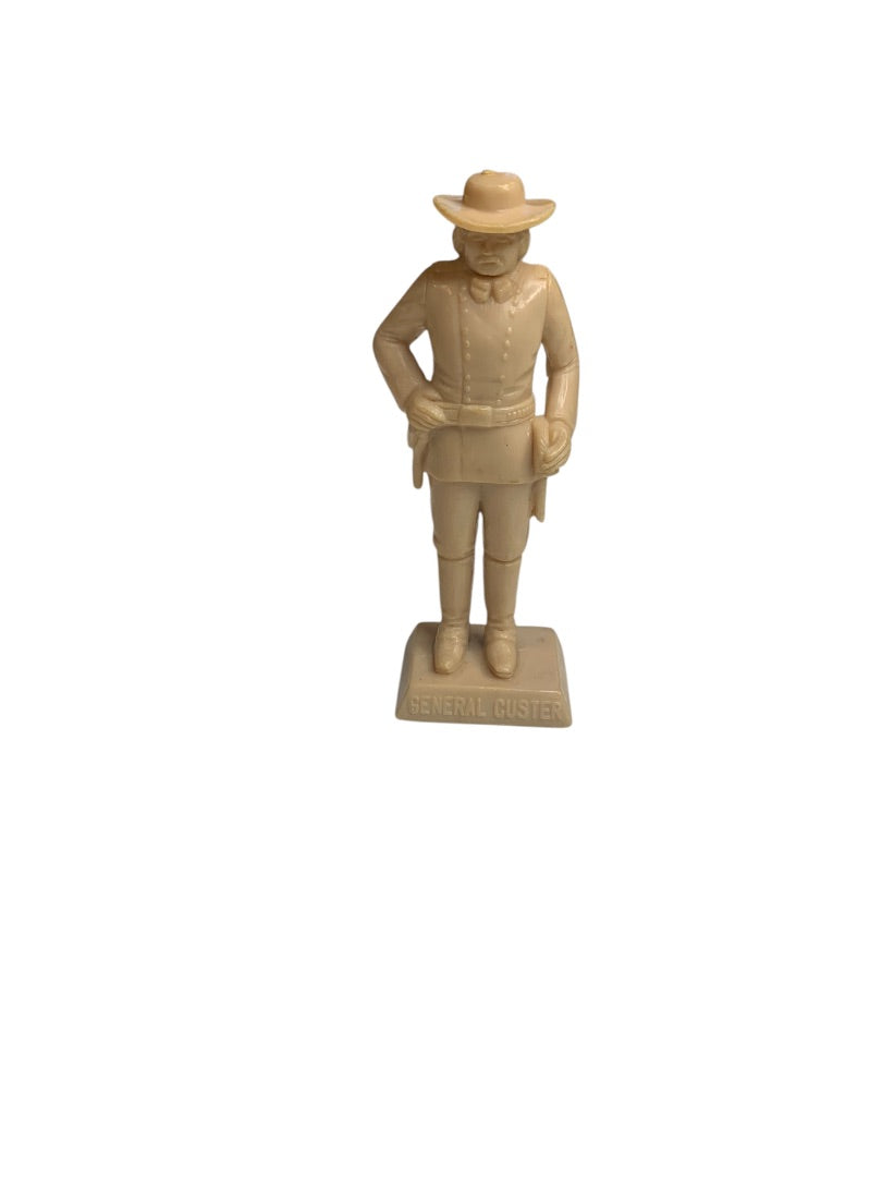 1950s Marx General Custer Square Based Statuette Figurine 2.75 Inch